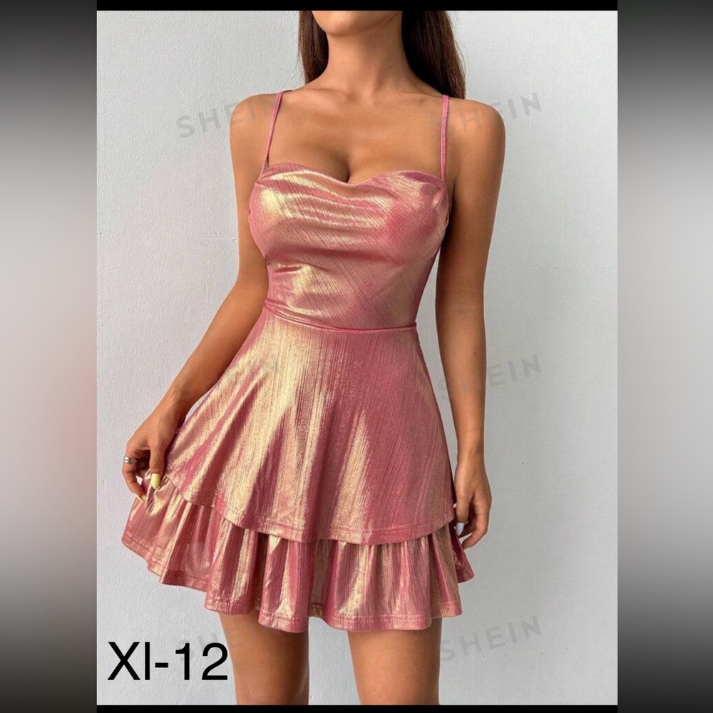 Spaghetti strap, backless dress